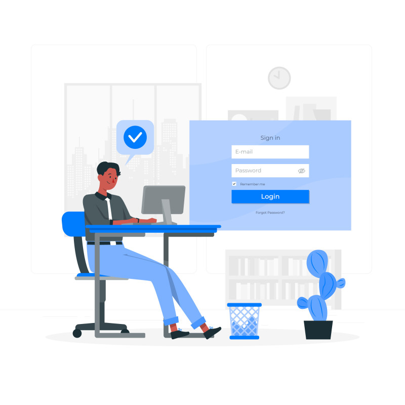 Customer Login page Image